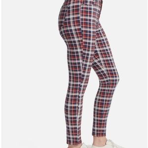 WILLIAM RAST High-Rise Plaid Skinny Jeans MSRP $79.50 Size 26